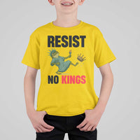 Resist Frog T Shirt For Kid No Kings In America Political 2025 - Wonder Print Shop