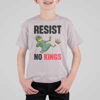Resist Frog T Shirt For Kid No Kings In America Political 2025 - Wonder Print Shop