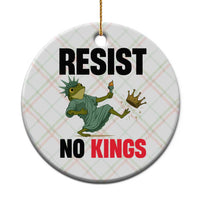 Resist Frog Ceramic Ornament No Kings In America Political 2025 - Wonder Print Shop