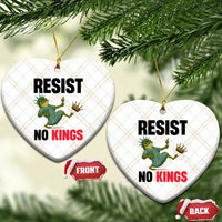 Resist Frog Ceramic Ornament No Kings In America Political 2025 - Wonder Print Shop