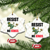 Resist Frog Ceramic Ornament No Kings In America Political 2025 - Wonder Print Shop
