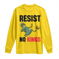 Resist Frog Long Sleeve Shirt No Kings In America Political 2025 - Wonder Print Shop