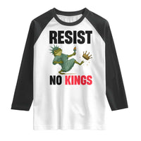 Resist Frog Raglan Shirt No Kings In America Political 2025 - Wonder Print Shop