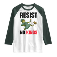 Resist Frog Raglan Shirt No Kings In America Political 2025 - Wonder Print Shop