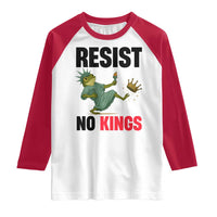 Resist Frog Raglan Shirt No Kings In America Political 2025 - Wonder Print Shop