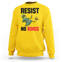 Resist Frog Sweatshirt No Kings In America Political 2025 - Wonder Print Shop