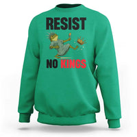 Resist Frog Sweatshirt No Kings In America Political 2025 - Wonder Print Shop