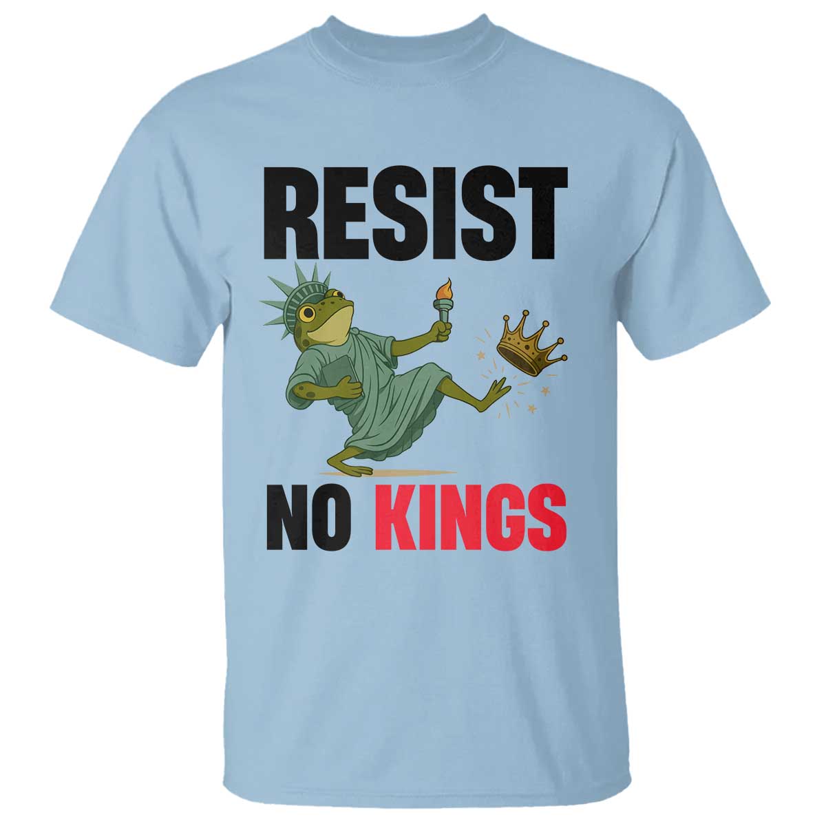 Resist Frog T Shirt No Kings In America Political 2025 - Wonder Print Shop