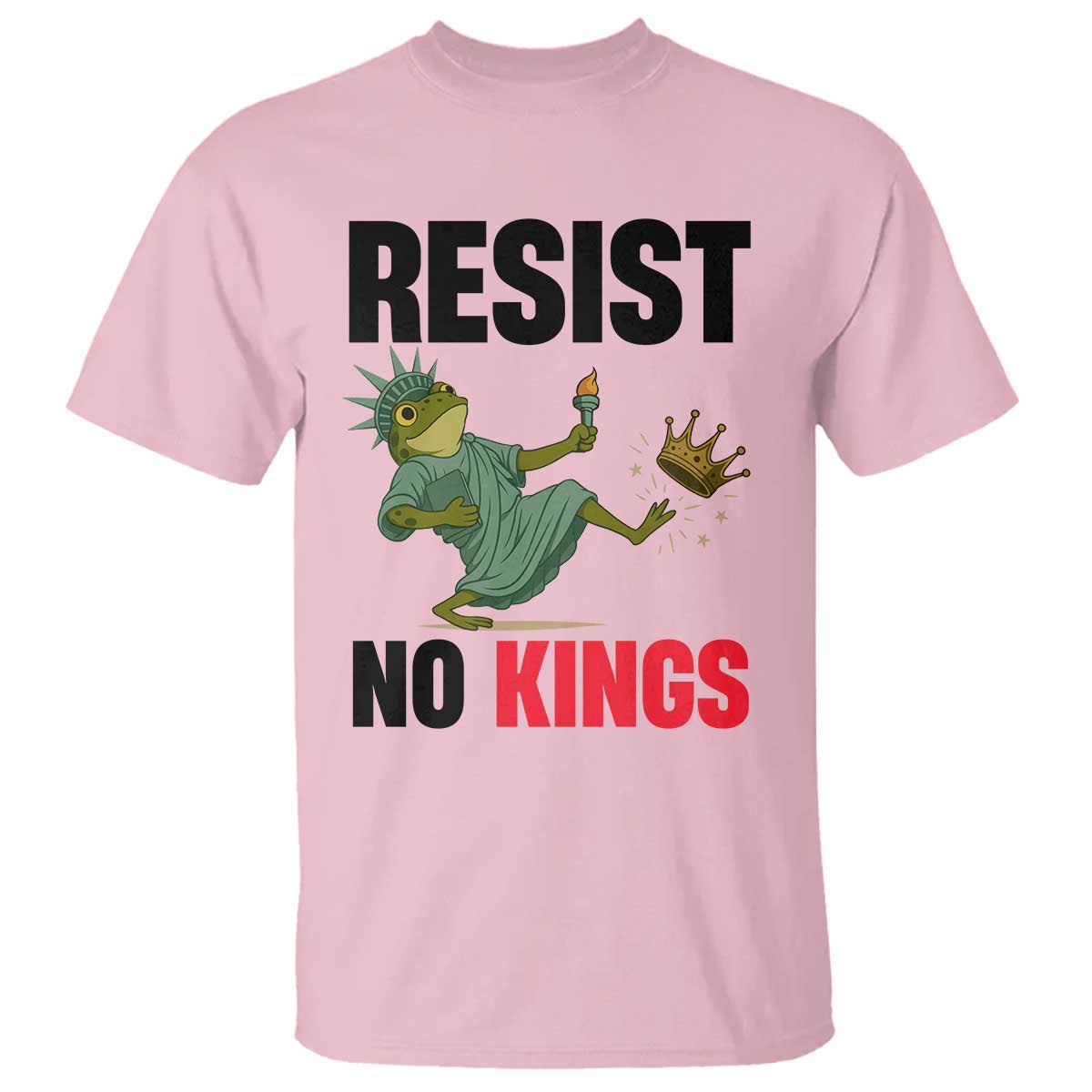 Resist Frog T Shirt No Kings In America Political 2025 - Wonder Print Shop