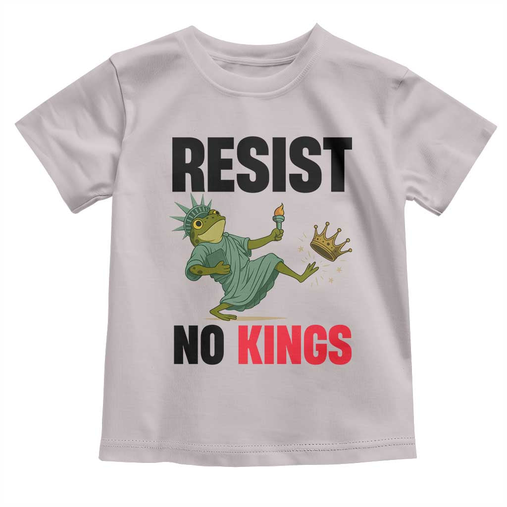 Resist Frog Toddler T Shirt No Kings In America Political 2025 - Wonder Print Shop