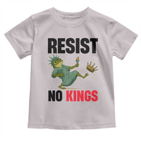 Resist Frog Toddler T Shirt No Kings In America Political 2025 - Wonder Print Shop