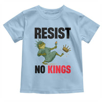 Resist Frog Toddler T Shirt No Kings In America Political 2025 - Wonder Print Shop
