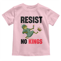 Resist Frog Toddler T Shirt No Kings In America Political 2025 - Wonder Print Shop