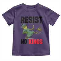 Resist Frog Toddler T Shirt No Kings In America Political 2025 - Wonder Print Shop