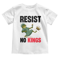 Resist Frog Toddler T Shirt No Kings In America Political 2025 - Wonder Print Shop