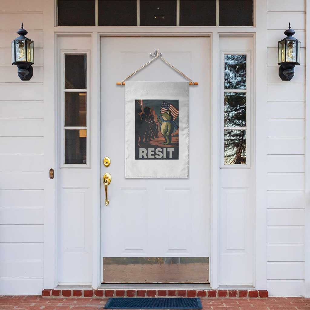 Resist Frog Garden Flag Portland Frog Activist America Political 2025 - Wonder Print Shop