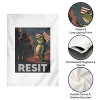 Resist Frog Garden Flag Portland Frog Activist America Political 2025 - Wonder Print Shop