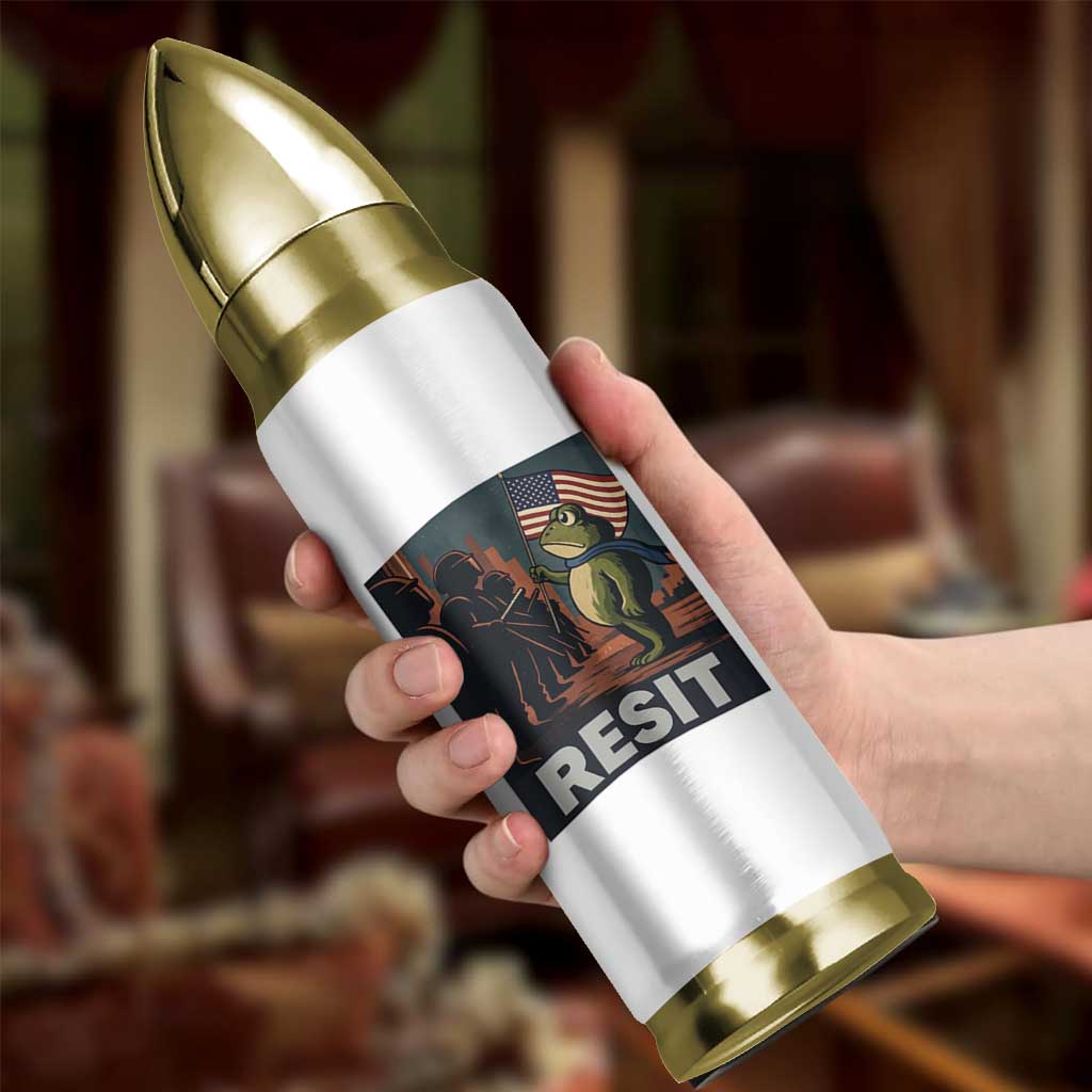 Resist Frog Bullet Tumbler Portland Frog Activist America Political 2025 - Wonder Print Shop