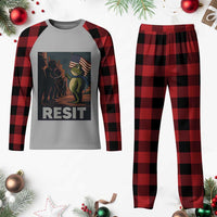 Resist Frog Plaid Pajama Set Portland Frog Activist America Political 2025 - Wonder Print Shop
