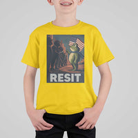 Resist Frog T Shirt For Kid Portland Frog Activist America Political 2025 - Wonder Print Shop