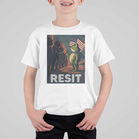 Resist Frog T Shirt For Kid Portland Frog Activist America Political 2025 - Wonder Print Shop