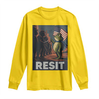 Resist Frog Long Sleeve Shirt Portland Frog Activist America Political 2025 - Wonder Print Shop