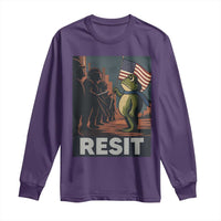 Resist Frog Long Sleeve Shirt Portland Frog Activist America Political 2025 - Wonder Print Shop