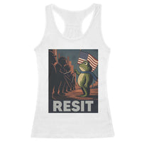 Resist Frog Racerback Tank Top Portland Frog Activist America Political 2025 - Wonder Print Shop