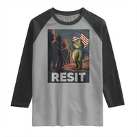 Resist Frog Raglan Shirt Portland Frog Activist America Political 2025 - Wonder Print Shop