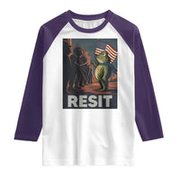 Resist Frog Raglan Shirt Portland Frog Activist America Political 2025 - Wonder Print Shop