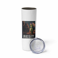 Resist Frog Skinny Tumbler Portland Frog Activist America Political 2025 - Wonder Print Shop