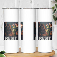 Resist Frog Skinny Tumbler Portland Frog Activist America Political 2025 - Wonder Print Shop