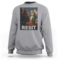Resist Frog Sweatshirt Portland Frog Activist America Political 2025 - Wonder Print Shop