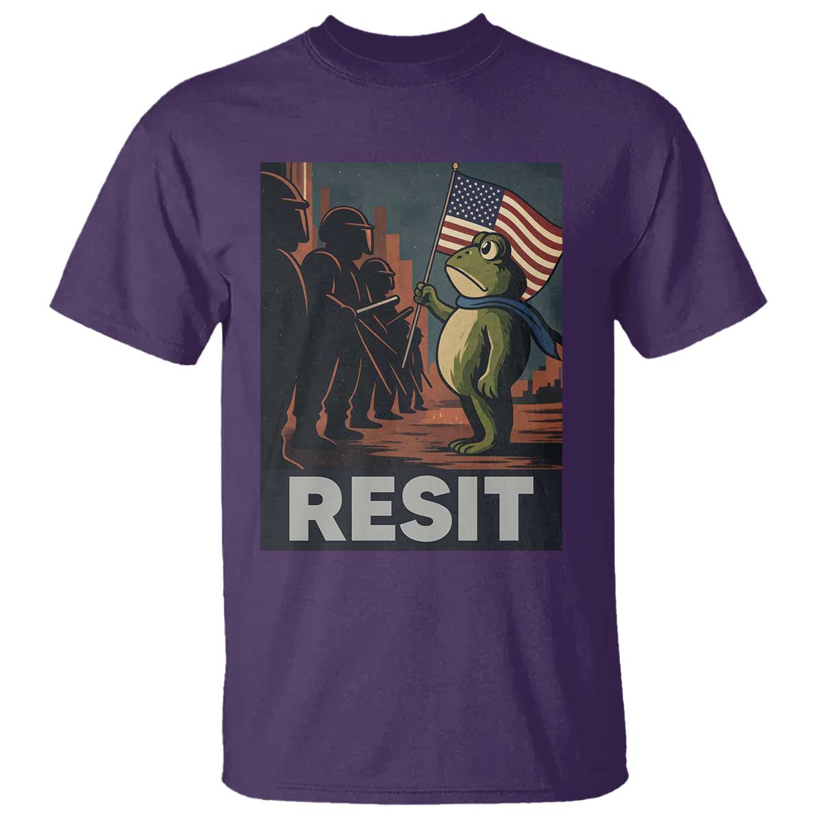 Resist Frog T Shirt Portland Frog Activist America Political 2025 - Wonder Print Shop