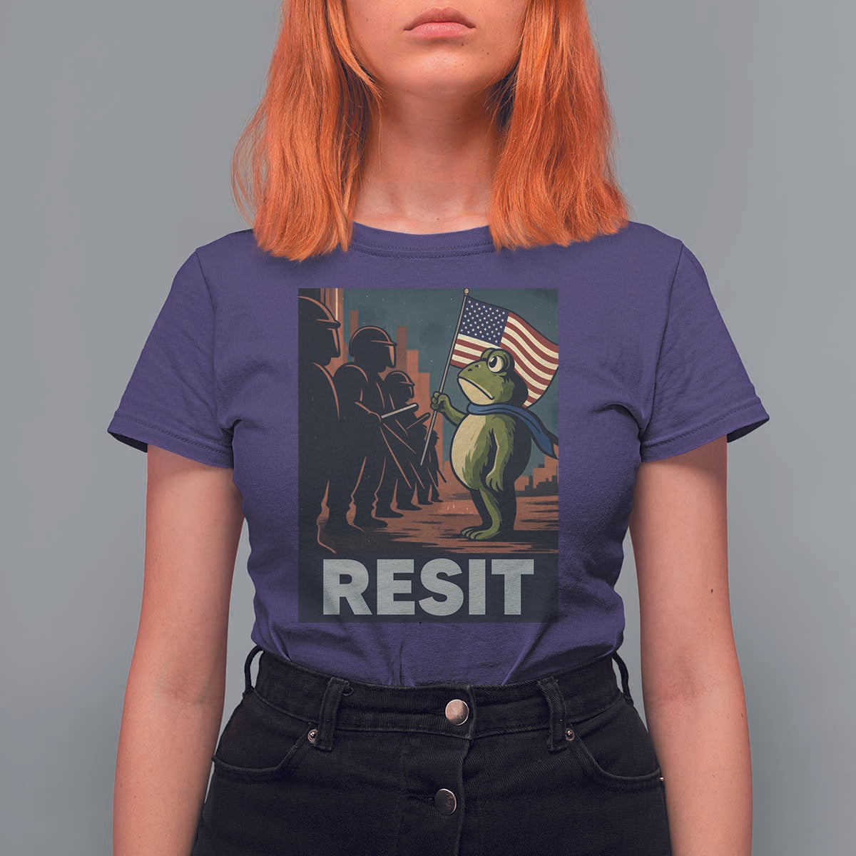 Resist Frog T Shirt For Women Portland Frog Activist America Political 2025 - Wonder Print Shop