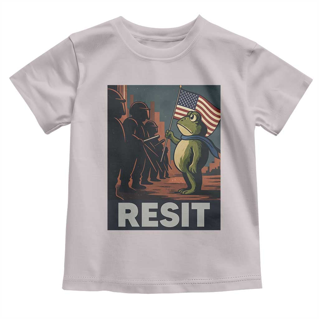 Resist Frog Toddler T Shirt Portland Frog Activist America Political 2025 - Wonder Print Shop
