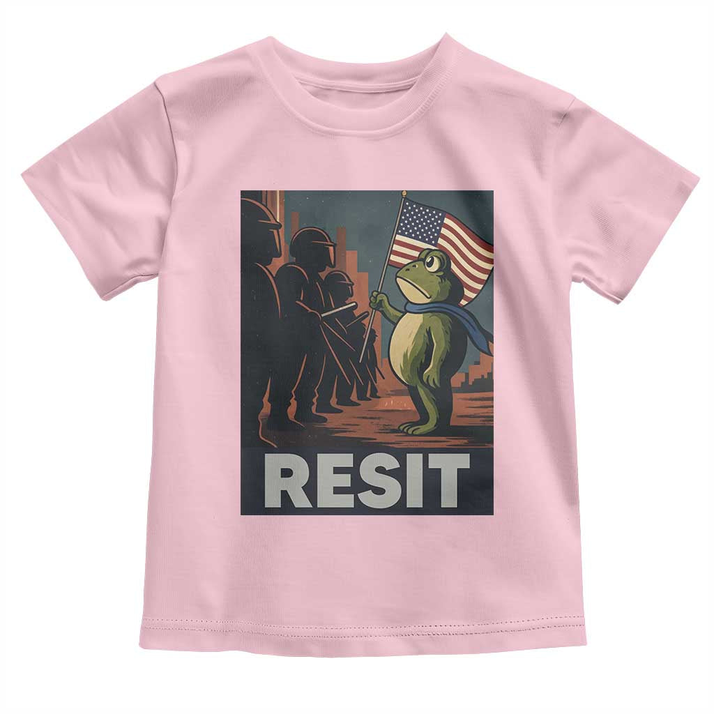 Resist Frog Toddler T Shirt Portland Frog Activist America Political 2025 - Wonder Print Shop