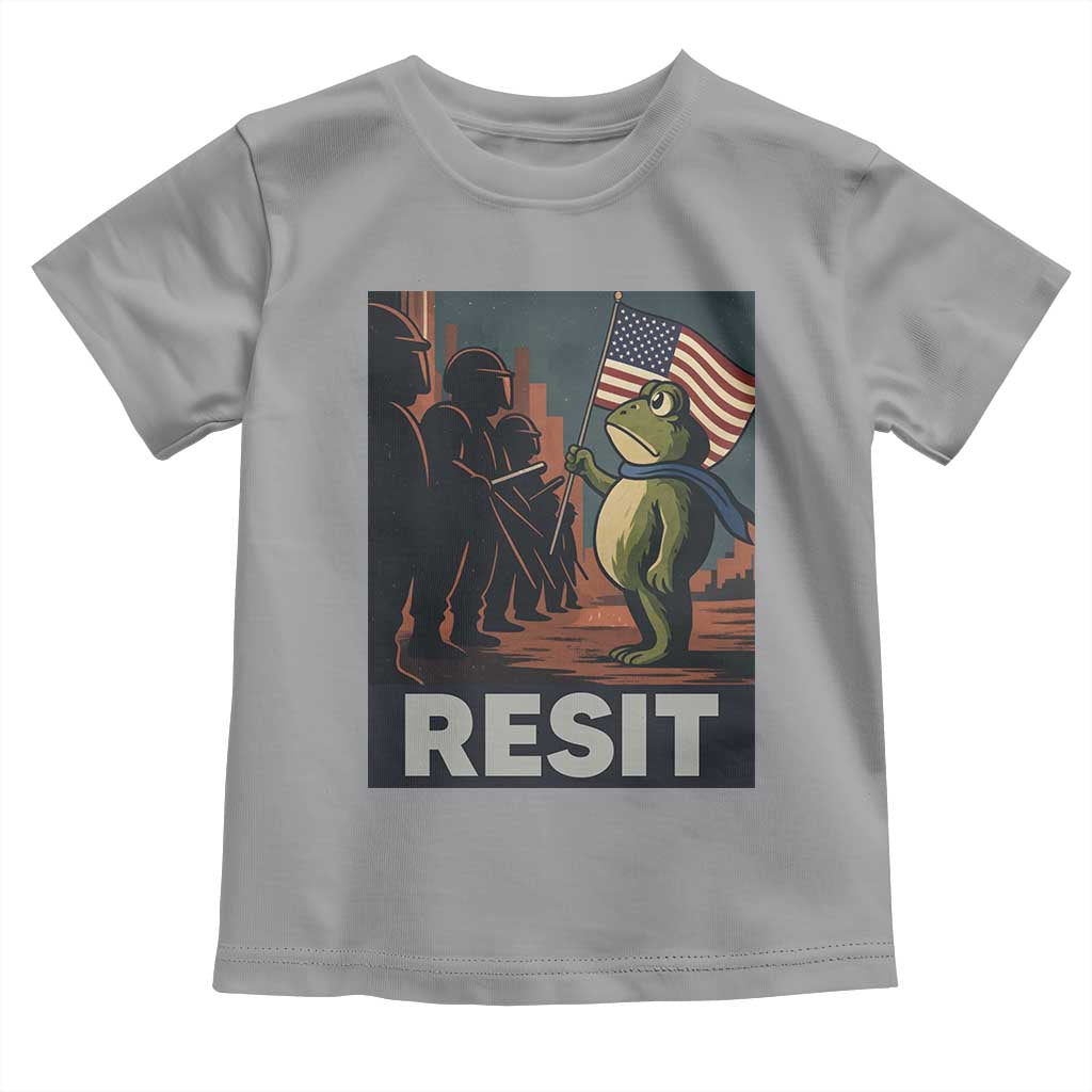 Resist Frog Toddler T Shirt Portland Frog Activist America Political 2025 - Wonder Print Shop