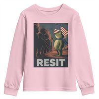 Resist Frog Youth Sweatshirt Portland Frog Activist America Political 2025 - Wonder Print Shop