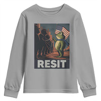 Resist Frog Youth Sweatshirt Portland Frog Activist America Political 2025 - Wonder Print Shop