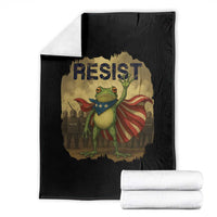 Resist Frog Christian Christmas Throw Blanket Funny Polittical 2025 Meme - Wonder Print Shop
