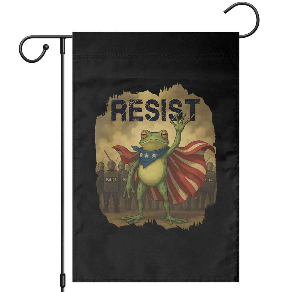 Resist Frog Christian Christmas Garden Flag Funny Polittical 2025 Meme - Wonder Print Shop