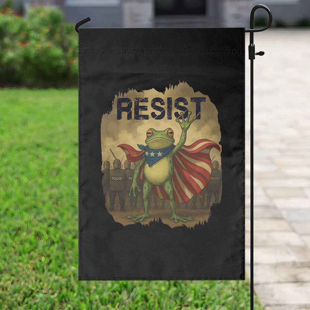Resist Frog Christian Christmas Garden Flag Funny Polittical 2025 Meme - Wonder Print Shop