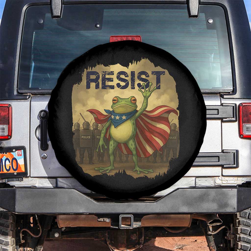 Resist Frog Christian Christmas Spare Tire Cover Funny Polittical 2025 Meme - Wonder Print Shop