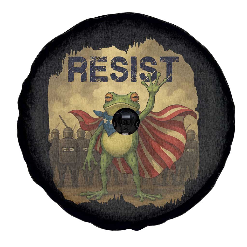 Resist Frog Christian Christmas Spare Tire Cover Funny Polittical 2025 Meme - Wonder Print Shop