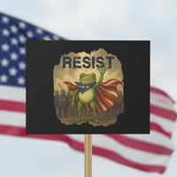 Resist Frog Christian Christmas Protest Sign Funny Polittical 2025 Meme - Wonder Print Shop