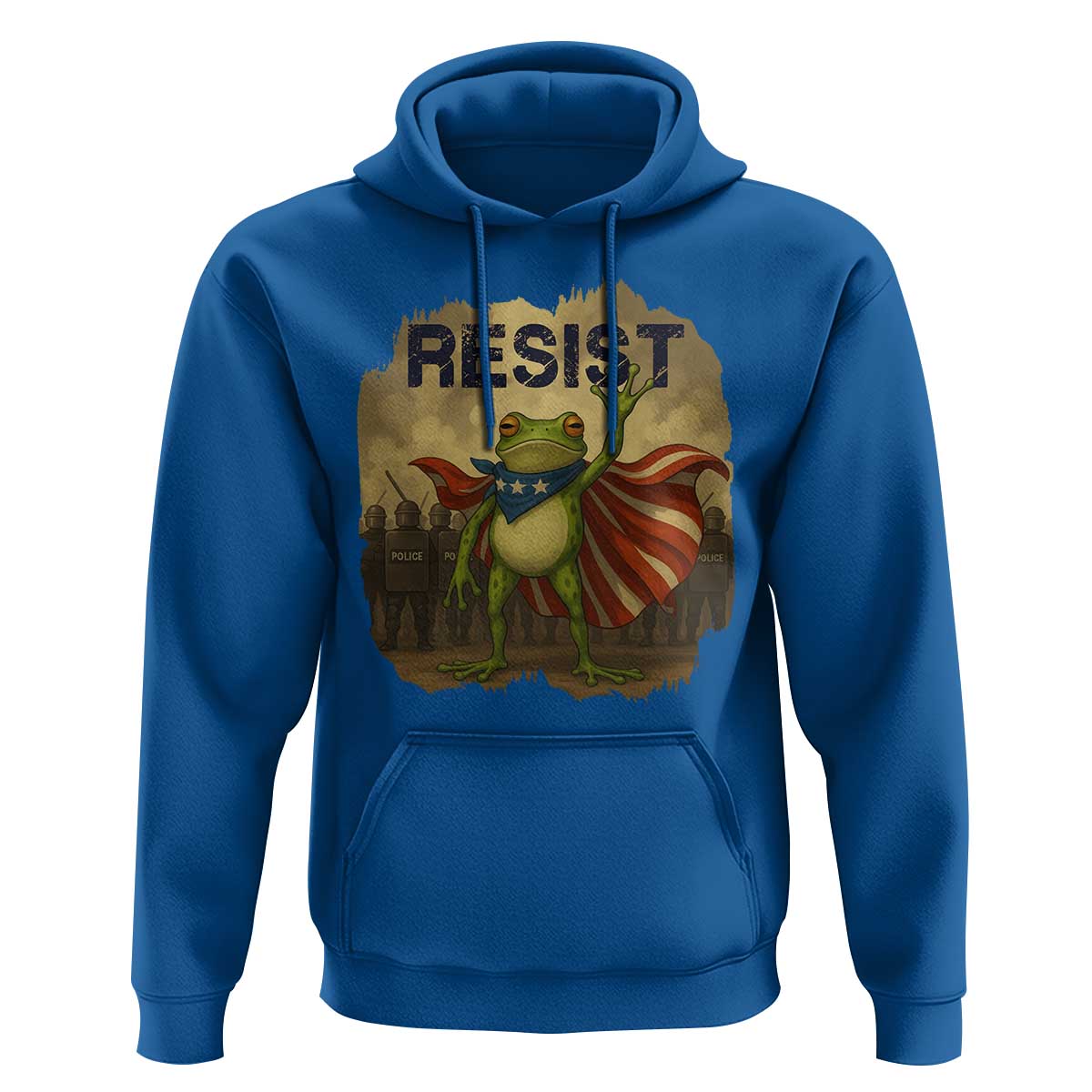 Resist Frog Christian Christmas Hoodie Funny Polittical 2025 Meme - Wonder Print Shop