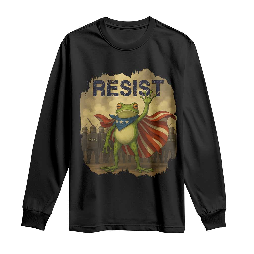 Resist Frog Christian Christmas Long Sleeve Shirt Funny Polittical 2025 Meme - Wonder Print Shop