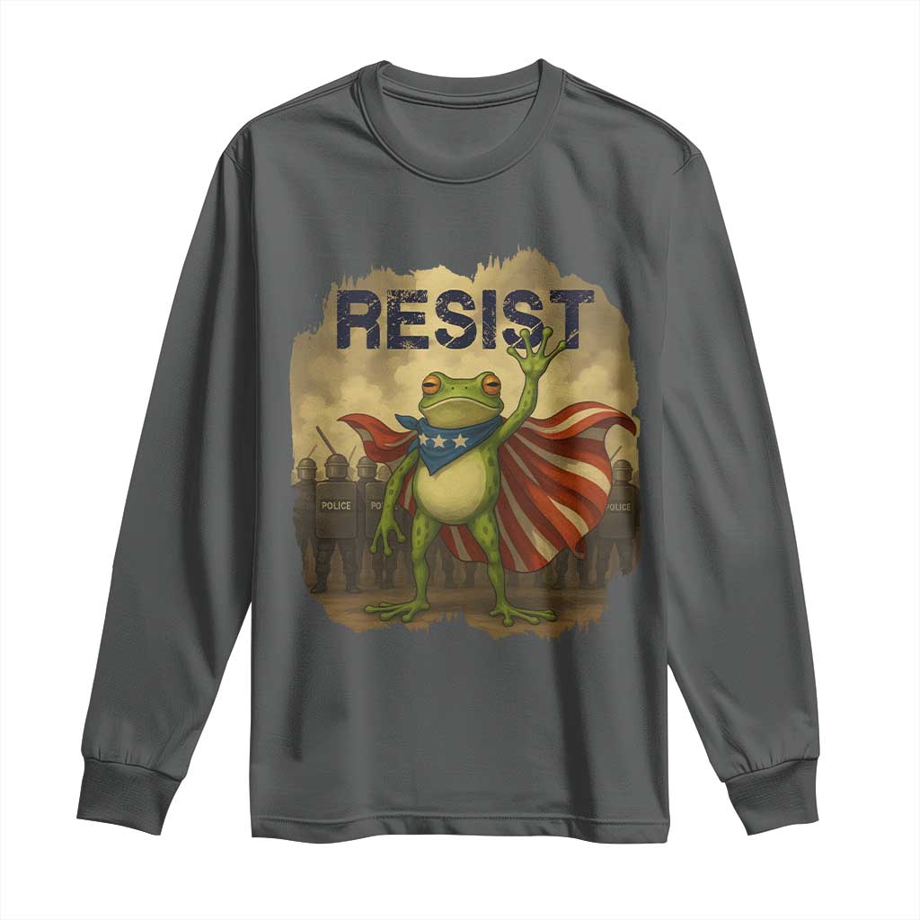 Resist Frog Christian Christmas Long Sleeve Shirt Funny Polittical 2025 Meme - Wonder Print Shop