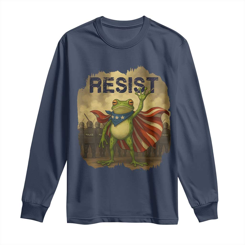 Resist Frog Christian Christmas Long Sleeve Shirt Funny Polittical 2025 Meme - Wonder Print Shop